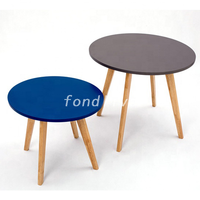 Living Room Furniture Customized Modern Classic Wooden Round Coffee